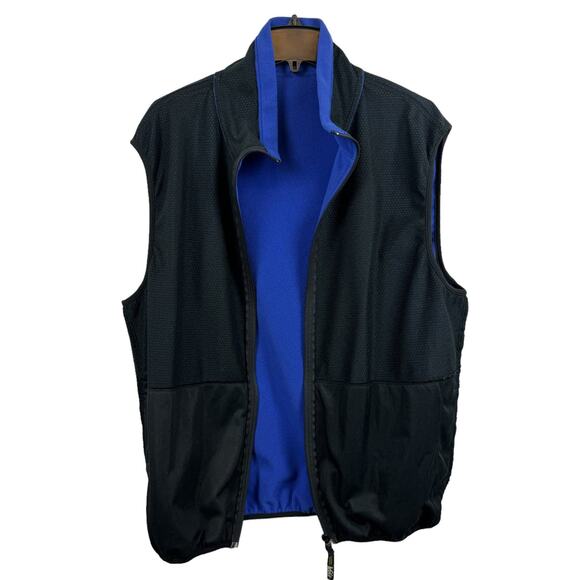 Men's REI Blue Fleece Vest Unisex Zip Up Lined Outdoor Canada Made Outerwear XL - Picture 7 of 12